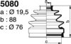 DEPA 5080 Bellow Set, drive shaft